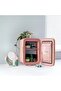 FrostLite Cooling Mini Makeup Fridge with LED Mirror, Portable Skincare Refrigerator, Pink - 5