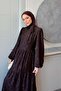 Kıvılcım Lace Dress Brown - 3