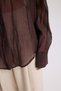 Darya Wrinkled Detail Brown Shirt - 8