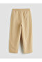 Lcw Kids Beige Linen Blend Pleated Boys' Trousers - 3