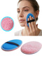 Spring Peeling Facial Loofah Facial Scrub Washable Bath Loofah Makeup Facial Cleansing Pad Scrub Blue - 5