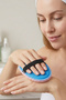 Spring Peeling Facial Loofah Facial Scrub Washable Bath Loofah Makeup Facial Cleansing Pad Scrub Blue - 7