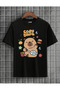 Capybara Character Premium Printed Breathable T-Shirt with Cotton Pieces