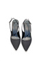 Women's Black Medium Heel Stiletto with Stone Toe Pads New Season F182 - 7