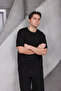 Men's Basic Oversized Crew Neck 2 Two Thread Ko Compact -Shirt - 4