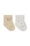 So Bear Combed Cotton Socks 2Li 10142 Ecru Brown
