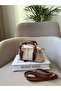Women's Shawl with Accessories Mini Size Crisscross Straps Shoulder Bag - 4