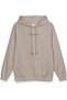 Tupac 2Pac Back Printed Hooded Half Oversized Sweatshirt Stone Color Hoodie 1407 - 3