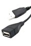 كابل تمديد USB 2.0 من النوع A ذكر إلى أنثى بطول 1.5 متر، أسود اللون، للشحن ونقل البيانات