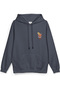 Barmen Negroni Sırt Printed Hooded Yarı Oversized Sweatshirt Smoked Hoodie 1389 - 3