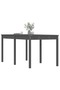 Garden table, gray, 159.5x82.5x76 cm, solid pine wood - 4