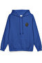 Guardian Dog Rottweiler Dog Back Printed Hooded Half Oversized Sweatshirt Blue Hoodie 1402 - 3