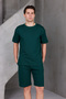 Men's Basic Oversized Bottom-Top 2 Two Thread Ko Compact Medium Set - 6