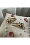 Cherry and Stone Gold Color Clip-On Hairpin for Girls