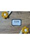 2-Piece Oval Metal Snap Buckle with Hand Knitted Fluffy Daisy Buckle - 2