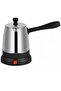Stainless Steel Electric Turkish Coffee Maker - Portable Greek Coffee Pot with 360° Rotatable Base