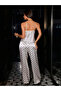 Premium Satin Polka Dot Printed Lace Piece Pajama Set - 6
