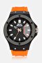 Men SL96572101 Silicone Analog Watch 47mm, Orange