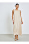 Cream Embellished Kaftan and Maxi Dress Set - 5