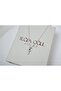 Mkol019 Zircon Stone Heart Key Pendant Silver - 2