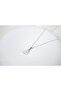 Mkol023 Drop Pearl Necklace Silver