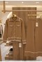 Women's Gold Buttoned Line and Pocket Detail Collar Cardigan Trousers Knitwear Suit - 5