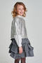 Girls Silver Blouse - 2
