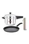 Aluminium 3L Pressure Cooker with Tawa & Bottle - 3