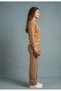 Women's Gold Buttoned Line and Pocket Detail Collar Cardigan Trousers Knitwear Suit - 3