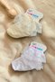 2 Pairs of Colorful Baby Girl Socks with Booties at the Ankle, Pack of Lace - 2