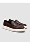 Genuine Dana Leather Brown Men's Loafers Shoes - 2