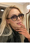 Larg Black Frame Gradient Unisex Round Sunglasses |   Lightweight and Comfortable |   Uv400 100% Protection