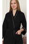 Women's Cotton Lu Striped Pocket Detail Tie-Detail Dressing Gown - 2