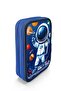 قلم أزرق داكن للأطفال منقوش مزدوج الطبقات حقيبة 31116 - 3