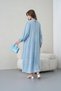 Women's Butterfly Embroidered Scarf Summer Denim Dress - 7
