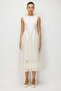 Tulle Maxi Dress with Pearl Collar and Skirt