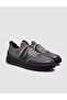 Men's Knitwear Detailed Casual Gray Sneakers Shoes - 2