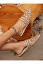 صندل مسطح مدبب مزين - 5