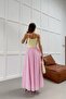 Lined Beli Rubber Skirt Pink - 6