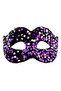 Purple Color Elastic Back Sequin Sequin Embroidered Prom after Party Mask - 2