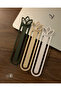 Lotus Set of 3 Minimalist Bookmarks – Decorative Aesthetic Bookmarks