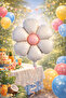 Daisy Flower Foil Balloon – Packaged (47.5X59.5 cm)