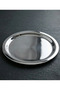 Luvia Simple Round Handleless Catering Tea Presentation Tray Premium 304 Stainless Steel 18/10 Cr-Ni