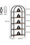 Arched Bookshelf 180cm, 4-Tier Modern Industrial Open Bookcase - 2