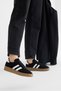 Women's Black Suede Women's Comfortable Soft Leather Sneaker - 2