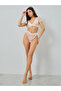 Mesh Bow Detail Ruffle Hem Top with Brief Set - 2