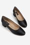 Women's Black Genuine Natural Leather Classic Shoes with Heels, Number 35-41 - 2