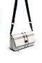 White - Navy Blue Plaid Women's Crossbody Bag Sp1278 - 2