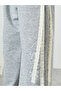 Toddler girl wide leg jogger with side lace and bow applique - 3