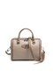 Dark Beige - Latte Plain Women's Handbag Sp1091 - 5